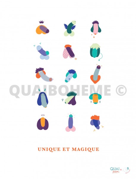 Affiche "Unique et Magique"