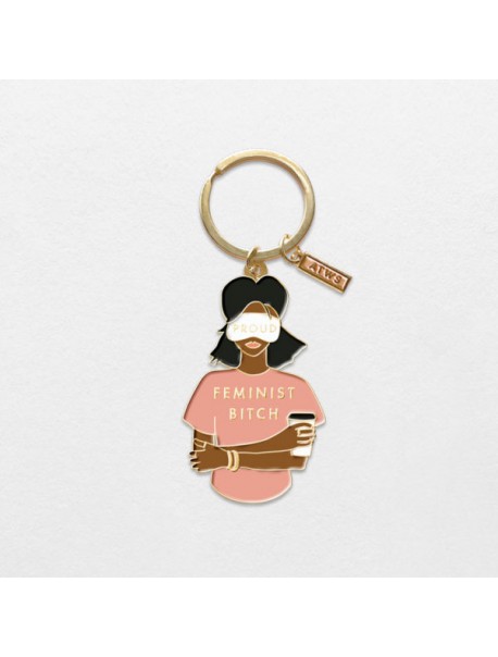 Porte clés "Feminist Bitch"